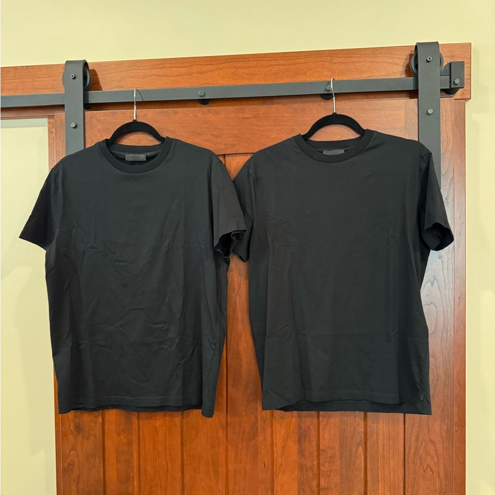 Set of TWO Men’s Prada Black T-Shirts